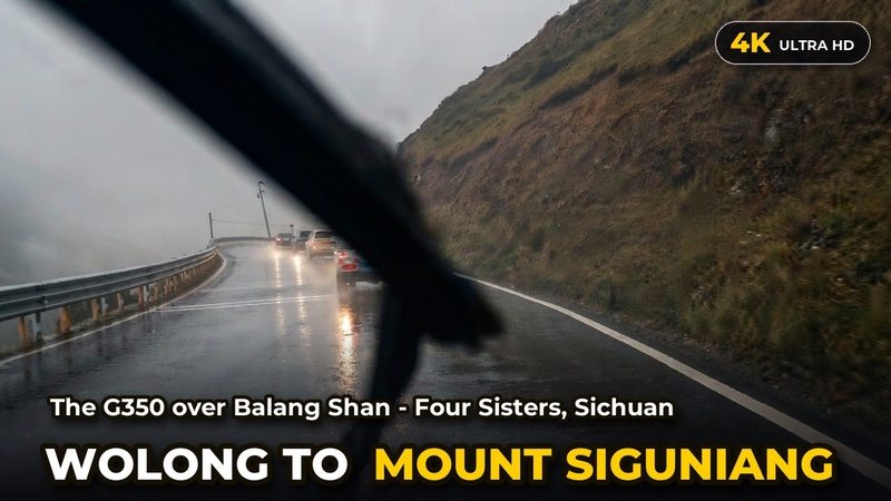 G350 over Balang Shan: Wolong to Siguniang Shan (4K POV)