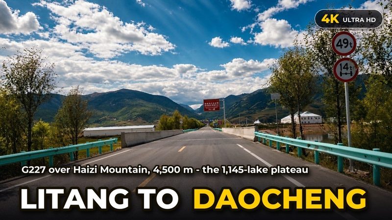 1,145 Lakes Over Haizi Mountain: Litang to Daocheng (4K POV)